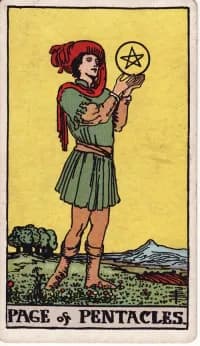 星币侍从 Page of Pentacles 塔罗牌