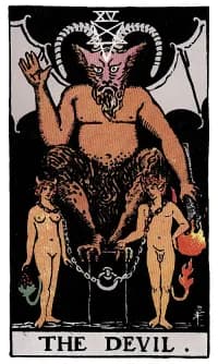 恶魔 The Devil 塔罗牌