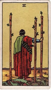 权杖3 3 of Wands 塔罗牌
