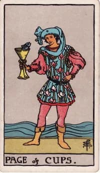 圣杯侍从 Page of Cups 塔罗牌