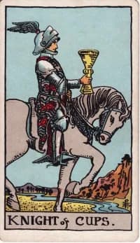 圣杯骑士 Knight of Cups 塔罗牌