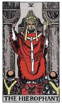 教皇 The Hierophant 塔罗牌