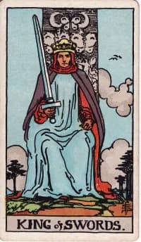 宝剑国王 King of Swords 塔罗牌