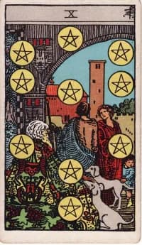 星币10 10 of Pentacles 塔罗牌