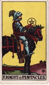 星币骑士 Knight of Pentacles 塔罗牌